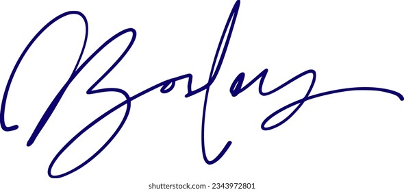 signature series B design illustration