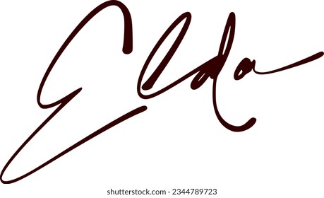 signature series E design illustration