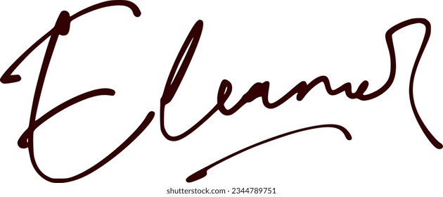 signature series E design illustration