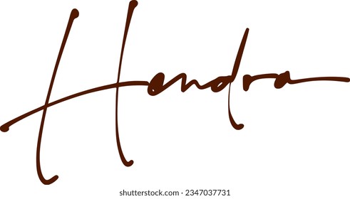 signature series H design illustration