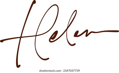 signature series H design illustration