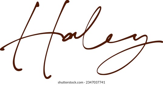 signature series H design illustration