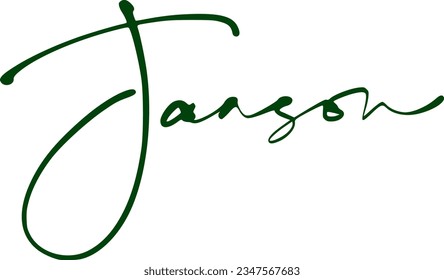 signature series J design illustration