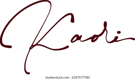 signature series K design illustration
