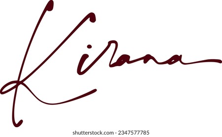 signature series K design illustration