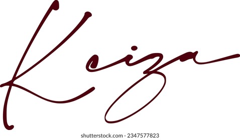 signature series K design illustration