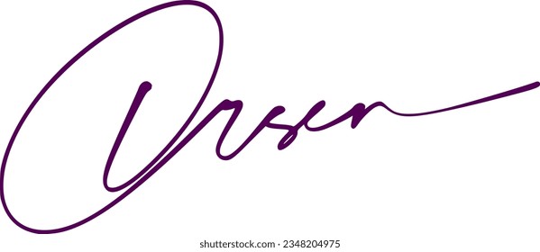 signature series O design illustration
