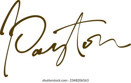 signature series P design illustration