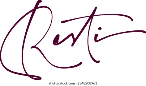 signature series R design illustration