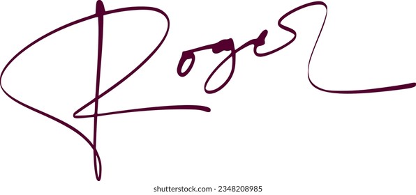 signature series R design illustration
