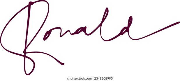 signature series R design illustration