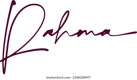 signature series R design illustration
