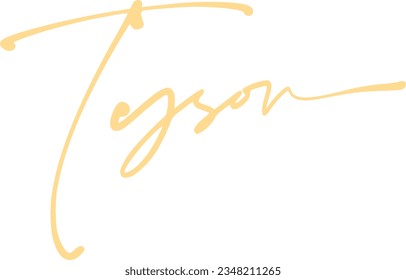 signature series T design illustration