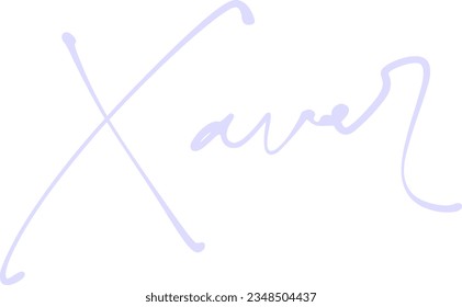 signature series X design illustration