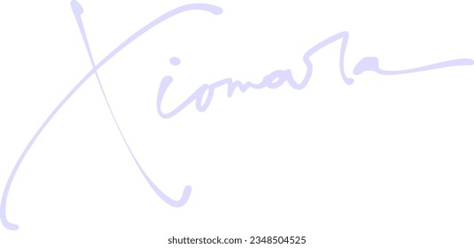 signature series X design illustration