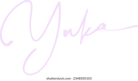 signature series Y design illustration