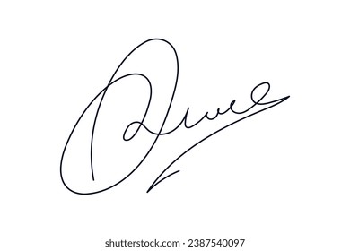 Signature Vector. hand drawn Autograph. Written black sign isolated on white background. Handwritten autograph. Handwriting scribble by pen. Writing sign sketch. Write scribbles line. Scrawl signature
