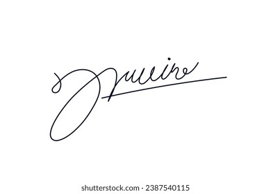 Signature Vector. hand drawn Autograph. Written black sign isolated on white background. Handwritten autograph. Handwriting scribble by pen. Writing sign sketch. Write scribbles line. Scrawl signature