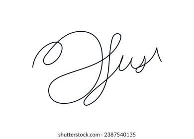 Signature Vector. hand drawn Autograph. Written black sign isolated on white background. Handwritten autograph. Handwriting scribble by pen. Writing sign sketch. Write scribbles line. Scrawl signature
