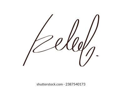 Signature Vector. hand drawn Autograph. Written black sign isolated on white background. Handwritten autograph. Handwriting scribble by pen. Writing sign sketch. Write scribbles line. Scrawl signature
