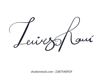 Signature Vector. hand drawn Autograph. Written black sign isolated on white background. Handwritten autograph. Handwriting scribble by pen. Writing sign sketch. Write scribbles line. Scrawl signature
