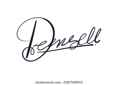 Signature Vector. hand drawn Autograph. Written black sign isolated on white background. Handwritten autograph. Handwriting scribble by pen. Writing sign sketch. Write scribbles line. Scrawl signature
