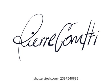 Signature Vector. hand drawn Autograph. Written black sign isolated on white background. Handwritten autograph. Handwriting scribble by pen. Writing sign sketch. Write scribbles line. Scrawl signature