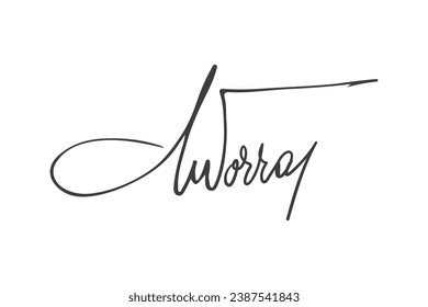 Signature Vector. hand drawn Autograph. Written black signature isolated on white background. Handwritten autograph. Handwriting Signature by pen. Writing sign sketch. Scrawl signature illustration.