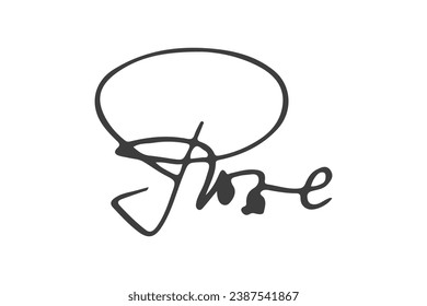 Signature Vector. hand drawn Autograph. Written black signature isolated on white background. Handwritten autograph. Handwriting Signature by pen. Writing sign sketch. Scrawl signature illustration.