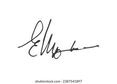 Fake autograph samples. Hand-drawn signatures, examples of documents,  certificates and contracts with inked and handwritten lettering. 25866361  Vector Art at Vecteezy