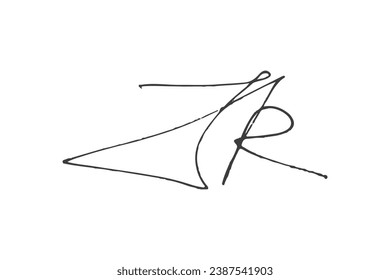 Signature Vector. hand drawn Autograph. Written black signature isolated on white background. Handwritten autograph. Handwriting Signature by pen. Writing sign sketch. Scrawl signature illustration.