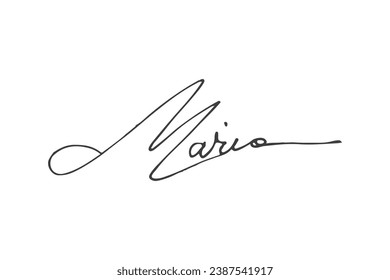 Signature Vector. hand drawn Autograph. Written black signature isolated on white background. Handwritten autograph. Handwriting Signature by pen. Writing sign sketch. Scrawl signature illustration.