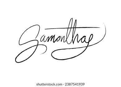 Signature Vector. hand drawn Autograph. Written black signature isolated on white background. Handwritten autograph. Handwriting Signature by pen. Writing sign sketch. Scrawl signature illustration.