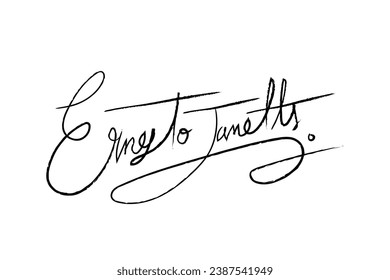 Signature Vector. hand drawn Autograph. Written black signature isolated on white background. Handwritten autograph. Handwriting Signature by pen. Writing sign sketch. Scrawl signature illustration.