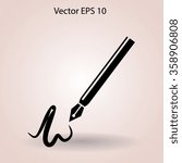 signature vector icon