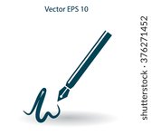 signature vector icon