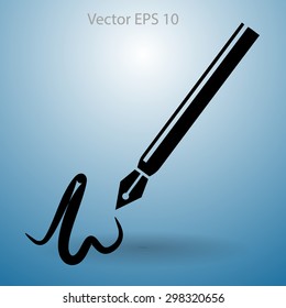 signature vector icon