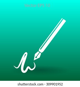 signature vector icon