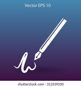 signature vector icon