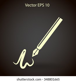 signature vector icon