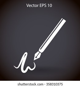 signature vector icon