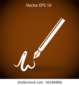 signature vector icon