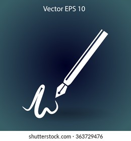 signature vector icon