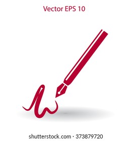 signature vector icon