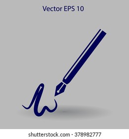 signature vector icon