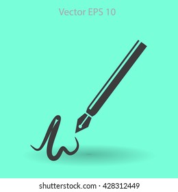 signature vector icon