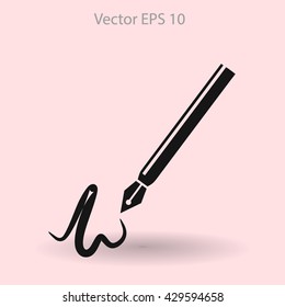 signature vector icon