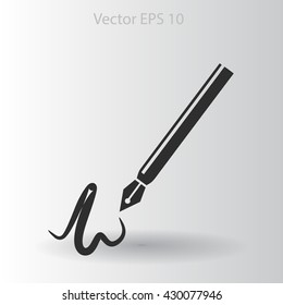signature vector icon