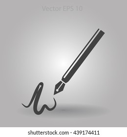 signature vector icon
