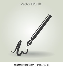 signature vector icon